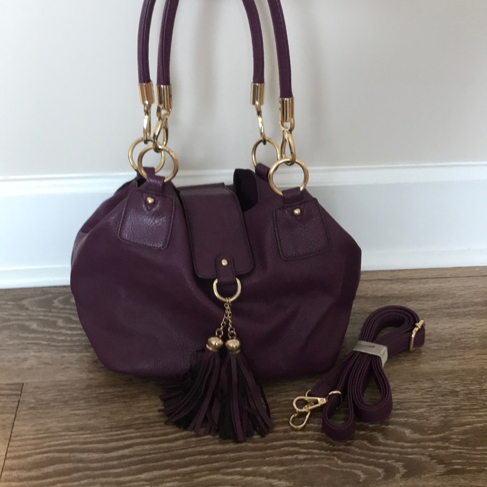 Purple purse (bucket bag)